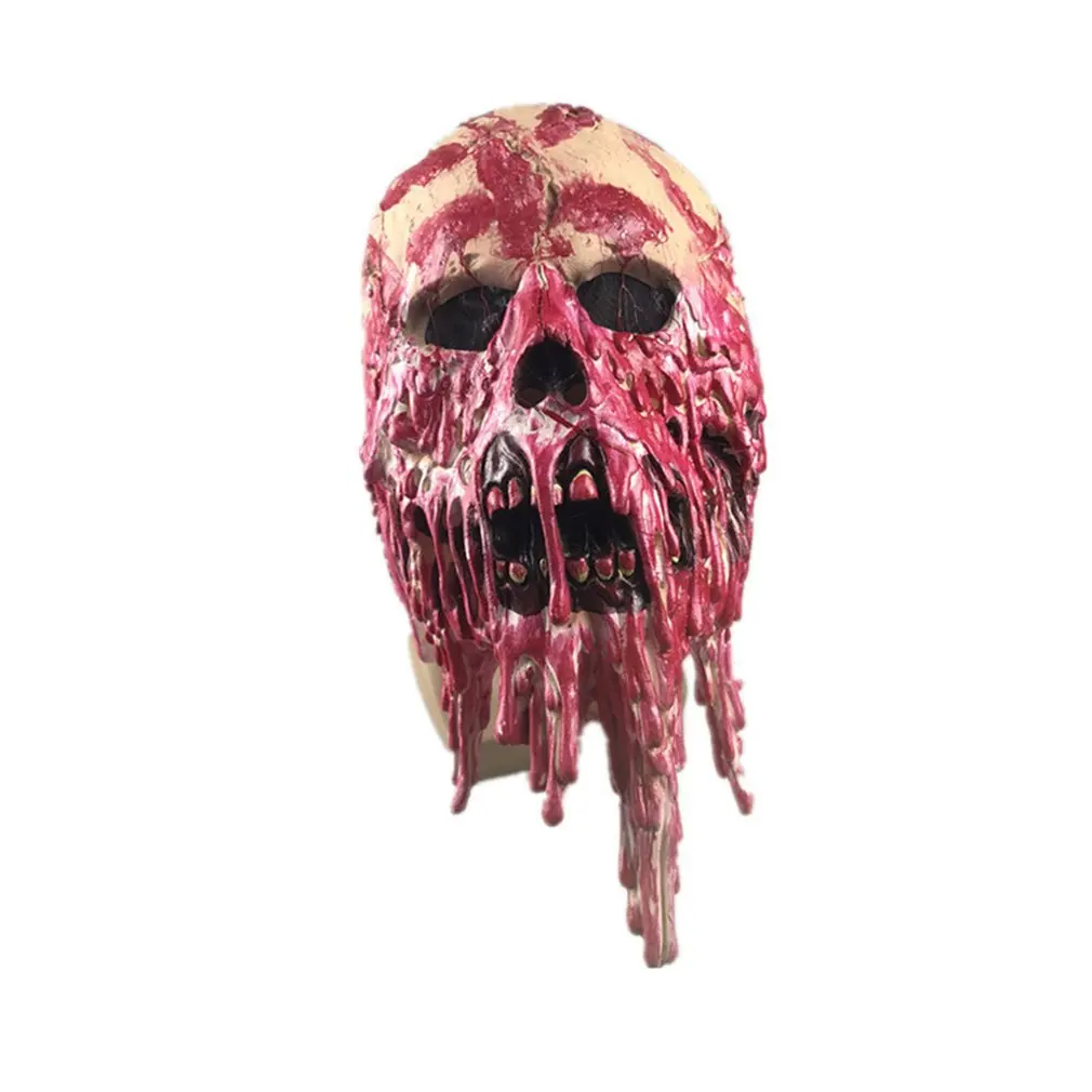 Haunted House Dripping Blood Rot Latex Mask Halloween Scorpion Ghost Detective Zombie Walking Dead Zombie Devil Mask
