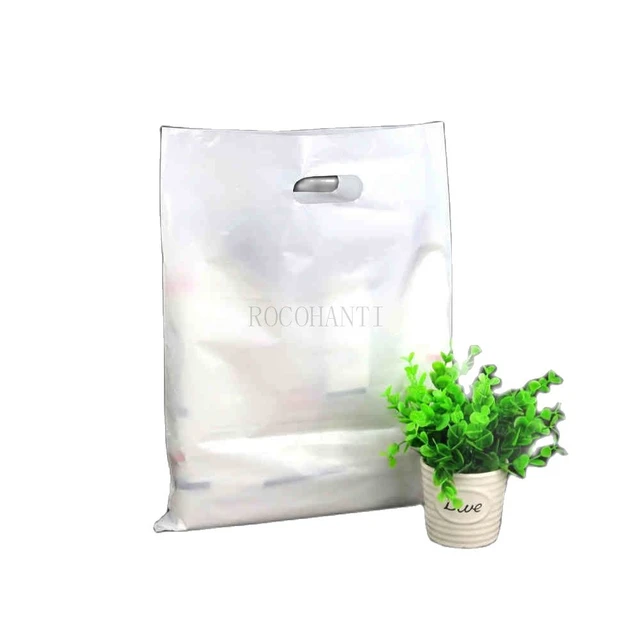 100x Plastic clothing bags custom made extra large bag for bedding product  gift packing bags 55 * 45 white plastic bags