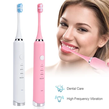 

Powerful Ultrasonic Sonic Electric Toothbrush USB Charge Rechargeable Tooth Brushes Waterproof Electronic Whitening Teeth Brush