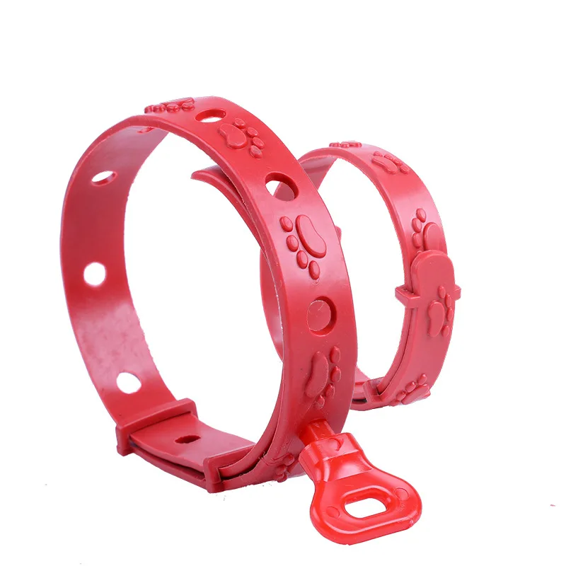 Free Shipping Pet Dog Cat Use Rubber Flea Clean Deworming Drive Collar Goods