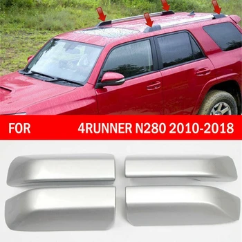 

4X Silver Roof Rack Bar Rail End Cover Shell Cap for Toyota 4 Runner 2010-2018