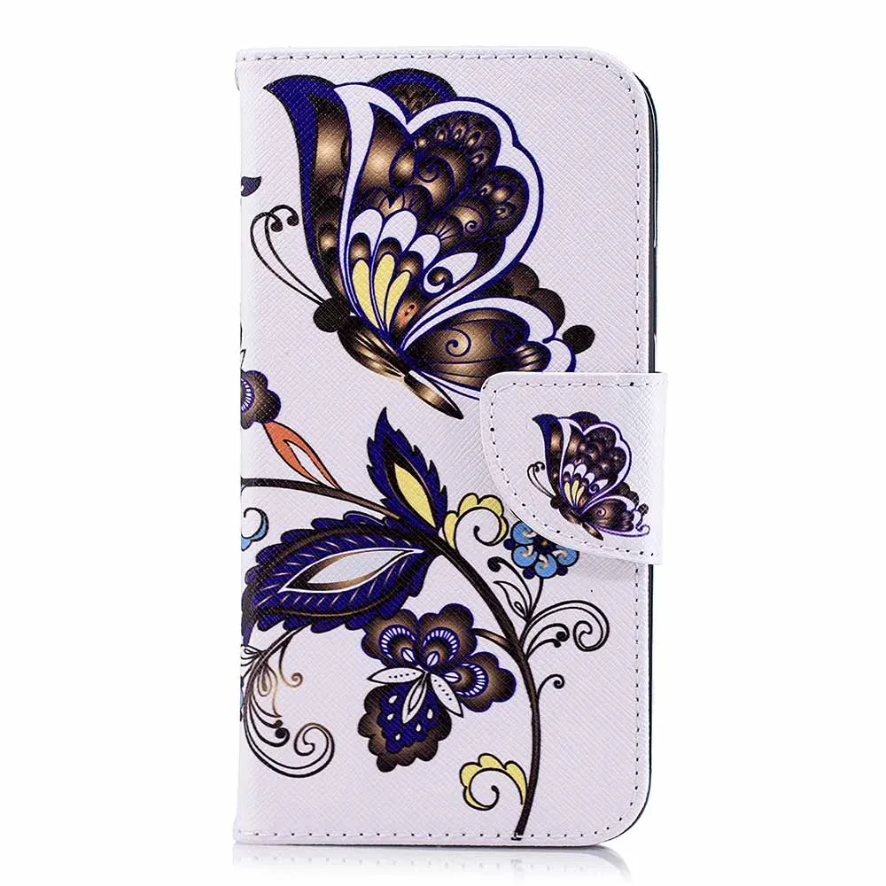 Кожаный флип-чехол для huawei mate 30 Pro, чехол-кошелек с подставкой для телефона huawei Honor 7S 8s 7A Play 8A Y6 P30 lite P20, чехол - Color: White Butterfly