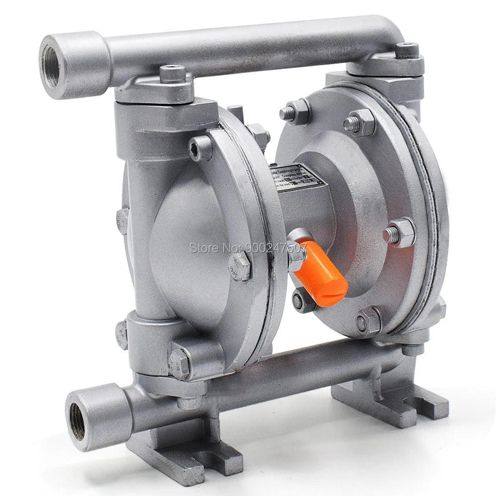 Chemical Pump Air Operated Double Diaphragm Pumps 1/2&lsquo;&rsquo; 19L/min Pneumatic Aluminum Alloy Liquid Fuel Pump Water Treatment