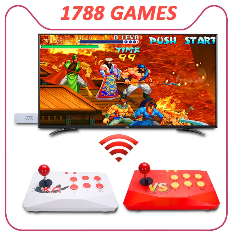Video Game Player HD gamedrive with 1788 classic game Retro TV Game Console Wireless Arcade Video Game Console