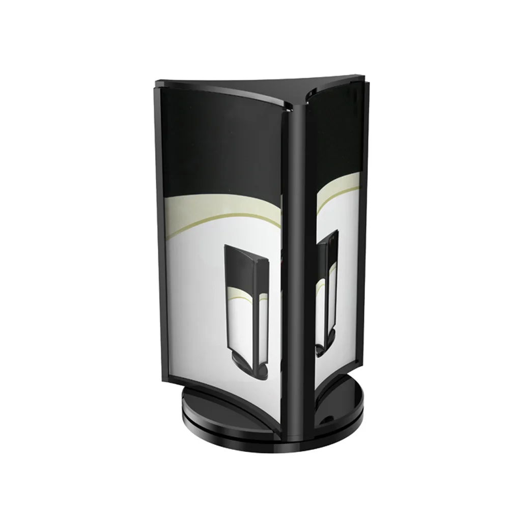 A6 3 Faced Countertop Stand Menu Sign Holder With Rotating Sign