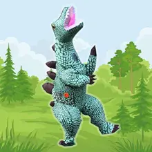 Надувной динозавр Косплей Костюм взрослых Рождество Стегозавр Blowup наряды K92D