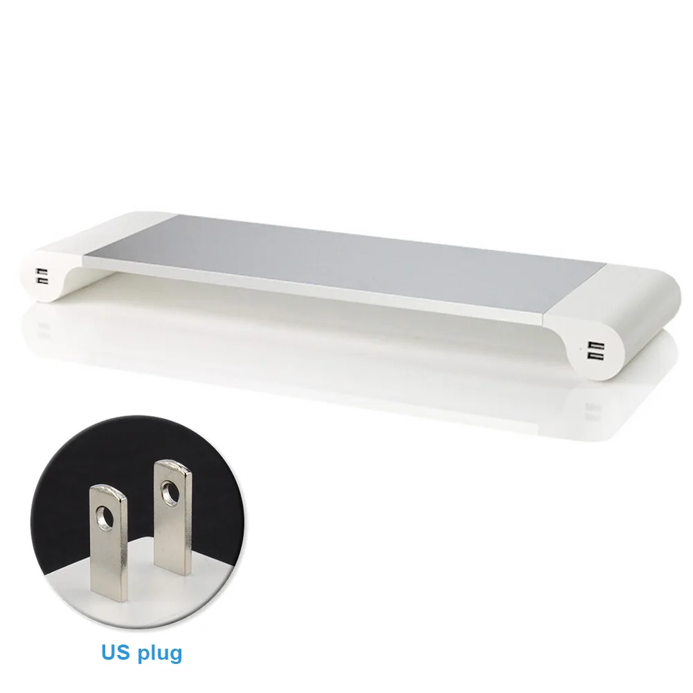 

Non-Slip Laptop Computer Desktop Aluminum Alloy Holder Portable Accessories With USB Charging Port Durable Stand Monitor Base