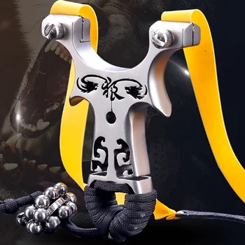 

New high quality professional hunting stainless steel slingshot catapult outdoor hunting shooting game sports slingshot 2020