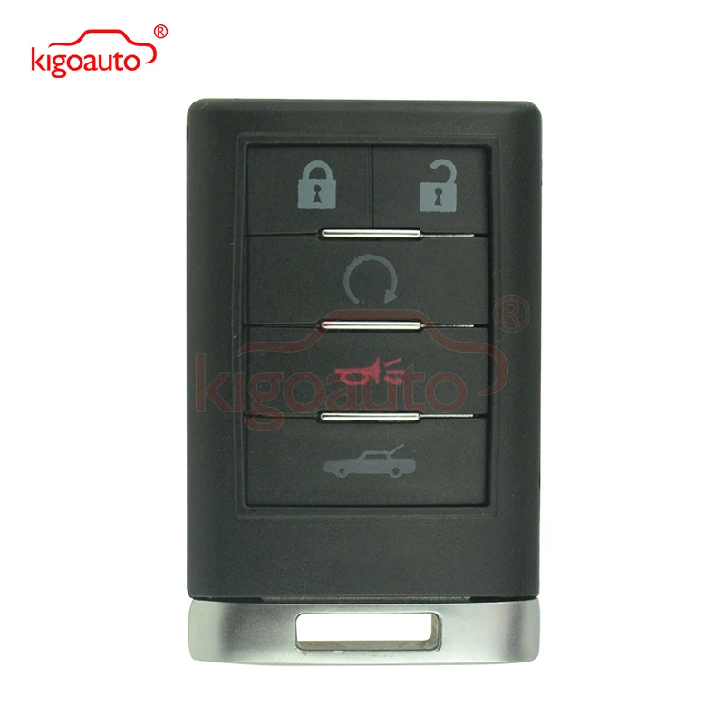 

Kigoauto Smart key case 5 button for Chevrolet Corvette 2008 2009 2010 2011 2012 replacement car key fob shell