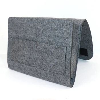 

1pc Hanging Sofa Felt Bedside Storage Bag Phone Book Remote Pouch Holder Cases Home Organization Bedroom Desks