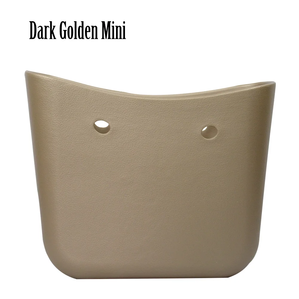 Dark golden mini Стиль obag мини сумка для тела EVA сумка O женская сумка резиновая Силиконовая Водонепроницаемая модная женская сумка без логотипа - Цвет: Dark golden mini
