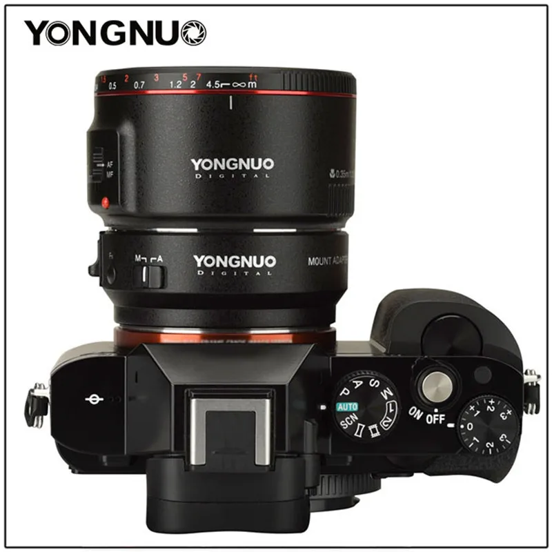 Yongnuo EF-E II Smart с автофокусом переходное кольцо для Canon EF EOS Крепление объектива к sony NEX E-Mount A9 A7 II A7RIII A7SII A6500