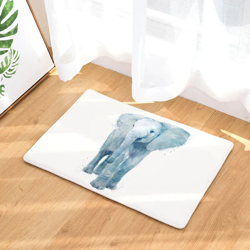 CAMMITEVER Слон Тигр Медведь Лиса волк дверной коврик Добро пожаловать домашний Вход Пол коврик нескользящий коврик открытый коврик для кухни ванной