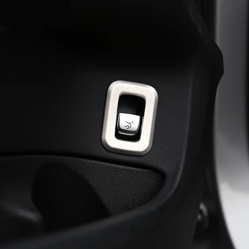 Car-Door-Trunk-Switch-Button-Frame-Decorative-Cover-Trim-Stainless-Steel-For-Mercedes-Benz-C-Class