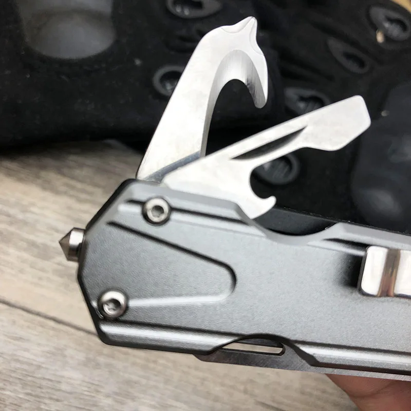 Sanremu-7117-Folding-Multi-Tool-Messer-12C27-Klinge-Aluminium-Griff-Outdoor-Camping-Jagd-Obst-Schneiden-Messer (5)