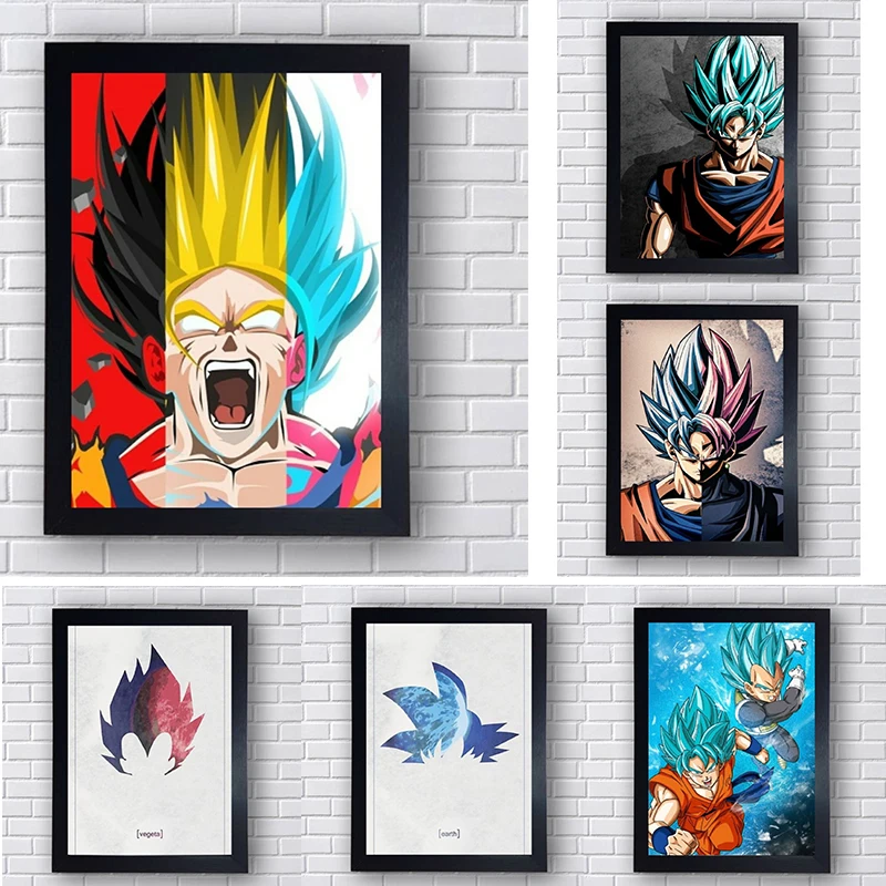 Плакаты и принты Dragon Ball Сон Гоку ватега настенная Картина на холсте Современная