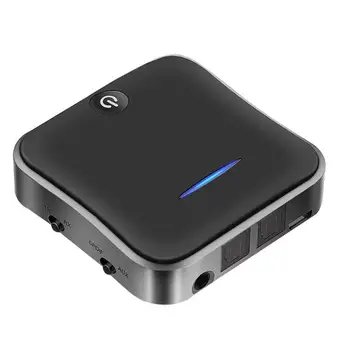 

Two in One Bluetooth 5.0 Fiber Audio Adapter Receiving Transmitting Aptx HD Decoding Aux Bluetooth Adapter