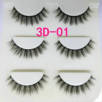 

3D01 Stereo Multilayer False Eyelashes Natural Realistic Soft Comfortable Top Grade Quality False Eyelashes