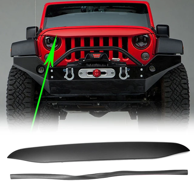 Für 2007-2017 Jeep Wrangler JK Zubehör Auto Undercover Nighthawk Licht  Stirn Wütend Look Kühlergrill - AliExpress