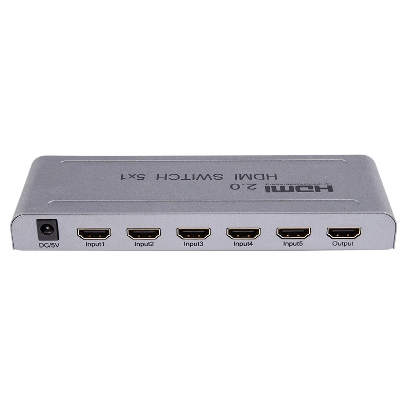 1080P Hdmi Коммутатор Hdmi 2,0 5X1 переключатель аудио видео конвертер 4Kx2K@ 60 Гц поддержка Hdr-Us Plug