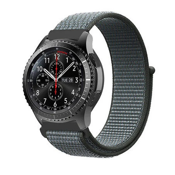 storm gray Gear S3 Frontier ремешок для samsung galaxy watch active2 ремешок 42 мм 46 мм ремешок huami amazfit bip huawei GT/GT2 ремешок для часов 22 мм 20 мм - Цвет ремешка: storm gray