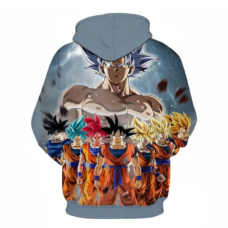 Dragon Ball Z Аниме 3D печать модная Толстовка Супер Saiyan крутая спортивная рубашка Гоку Вегета печать мультфильм Повседневная Толстовка