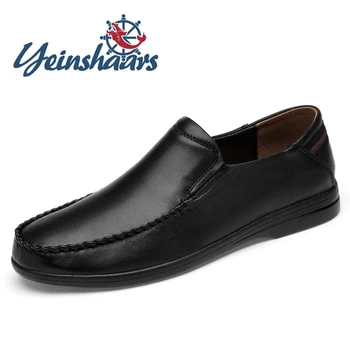 

Genuine Leather Men Shoes Luxury Brand Business Formal Dresses Wedding Shoes Evening Dress Shoes Footwear Lace-up Solid Loafers