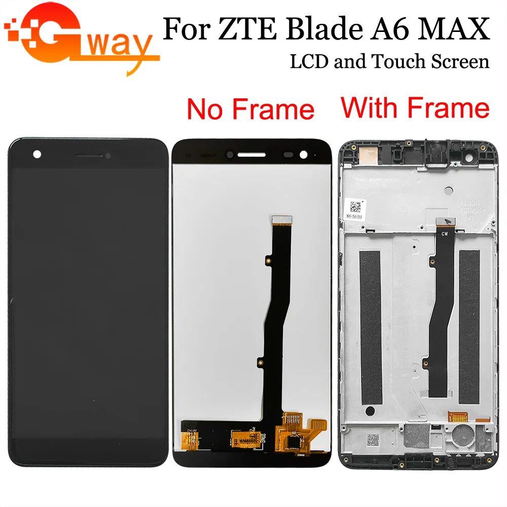 5 &quotчерный для ZTE Blade A6 Max A0605 Полный ЖК дисплей и кодирующий преобразователь