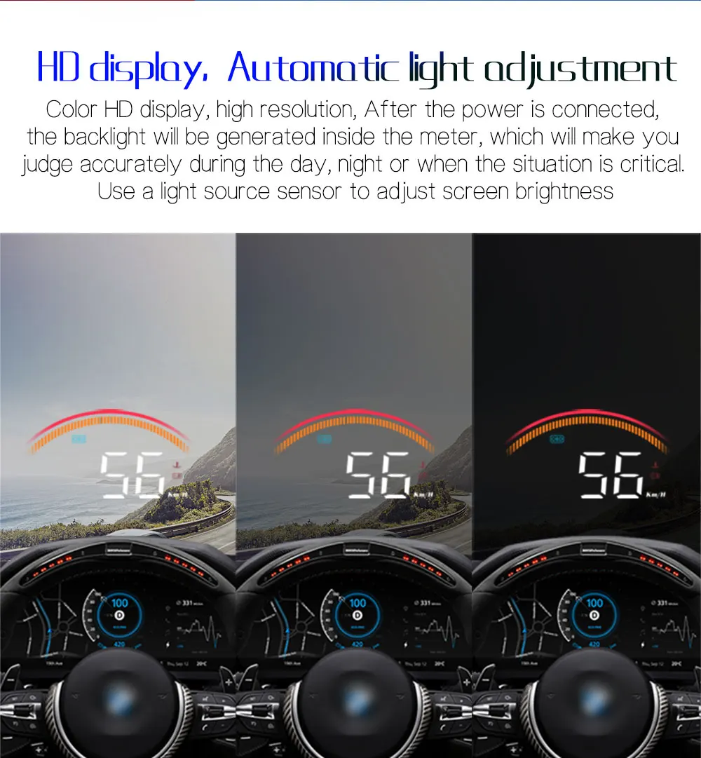 Автомобильный OBD2 дисплей M11 gps HUD цифровой измеритель скорости превышения скорости напряжения лобовое стекло скорость проектор охранной сигнализации Temp PK M7