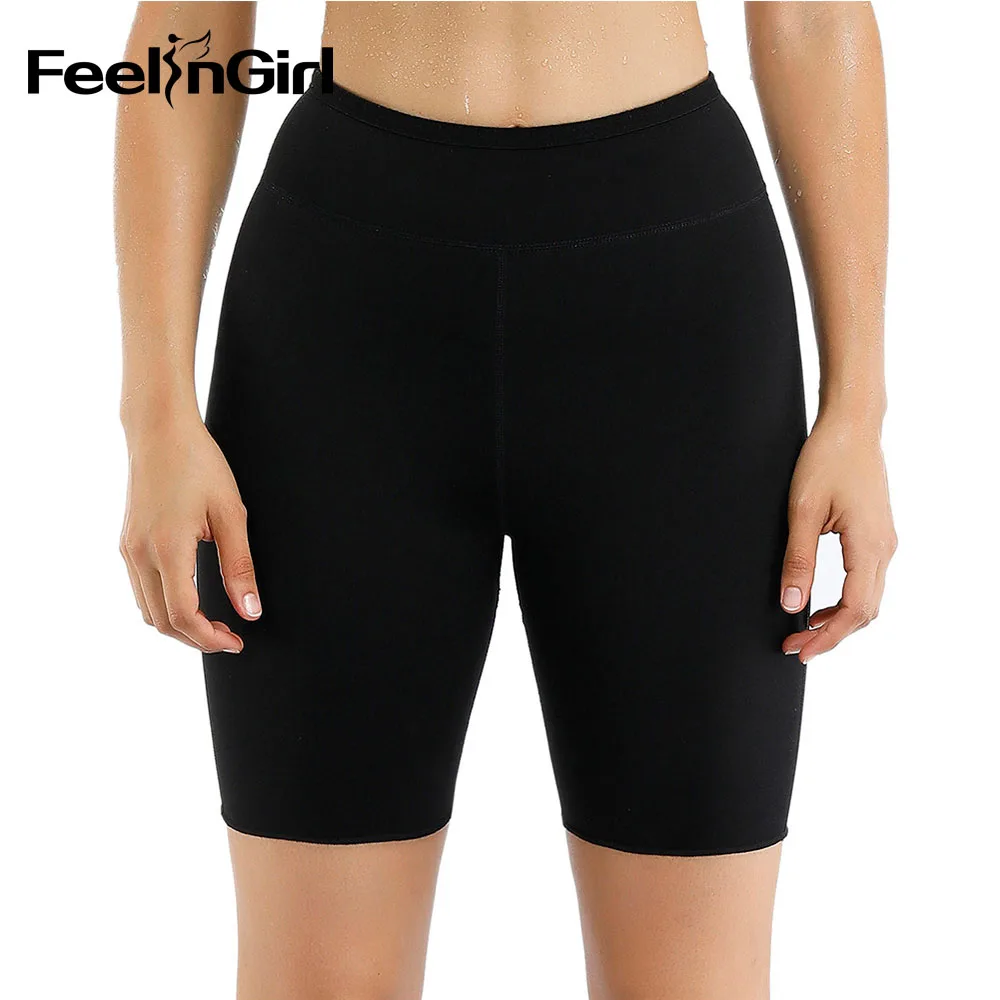 Slimming pants FeelinGirl неопрена Пот Сауна корсеты, корректирующие фигуру, утягивающие высокий пояс для талии термо-брюки сжигания жира похудения - Цвет: Slimming pants