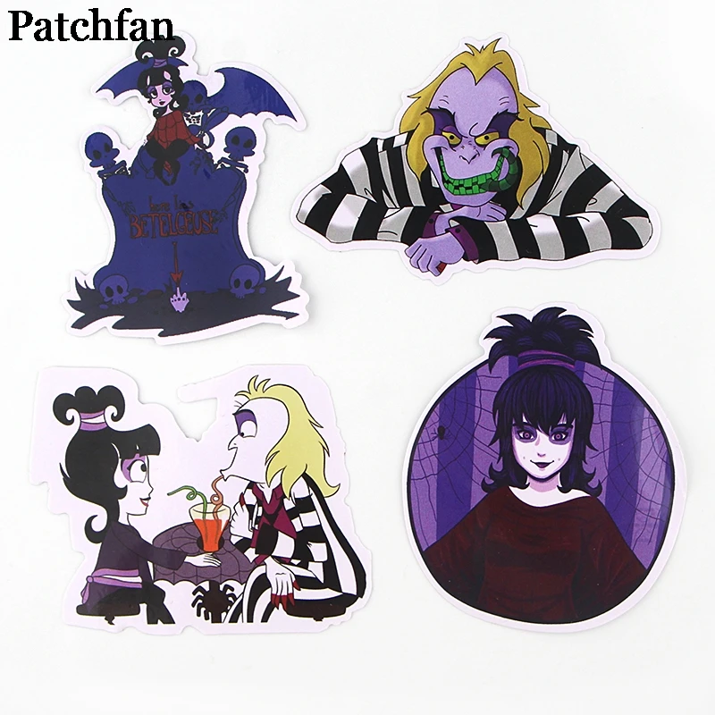 Patchfan 38 шт. персонажи ужасов забавных наклеек упаковка с буквенным принтом в