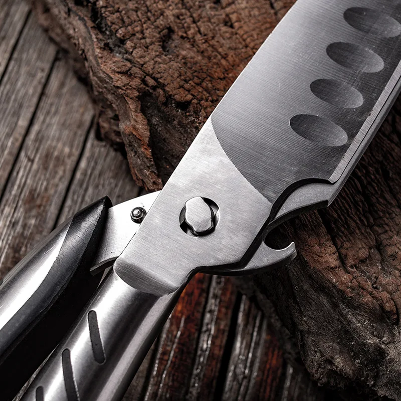Shuoji Multifunctional Kitchen Scissors Knives Detachable Stainless Steel Shears  Cooking Chicken Bones Strong Scissors Knife - Kitchen Knives - AliExpress