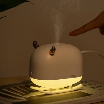 

Cute Deer Humidifier 260ML Air Diffuser USB Aroma Essential Oil Diffuser Desktop Mist Maker Fogger With Warm Night Light For Car