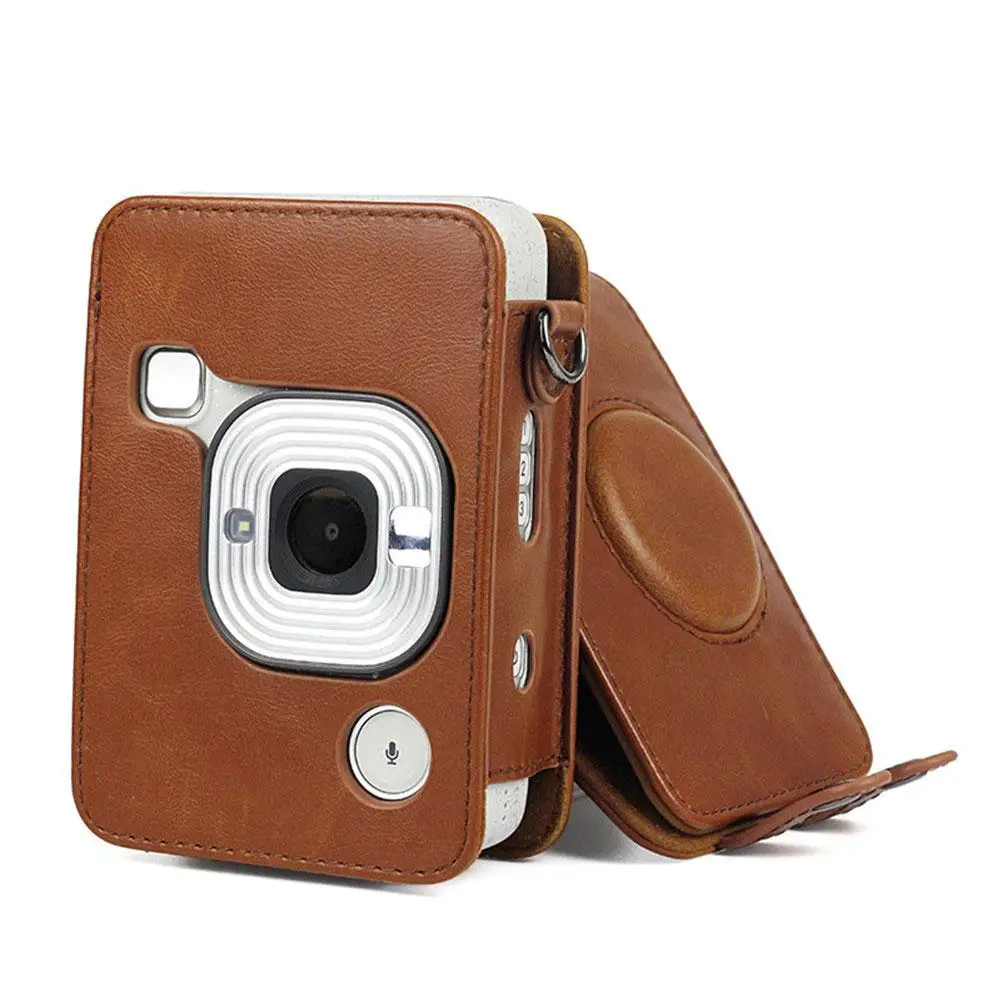 Ретро мягкий чехол для камеры из искусственной кожи для Fujifilm Instax Mini Liplay Hybrid instant camera Protctive Pocket чехол