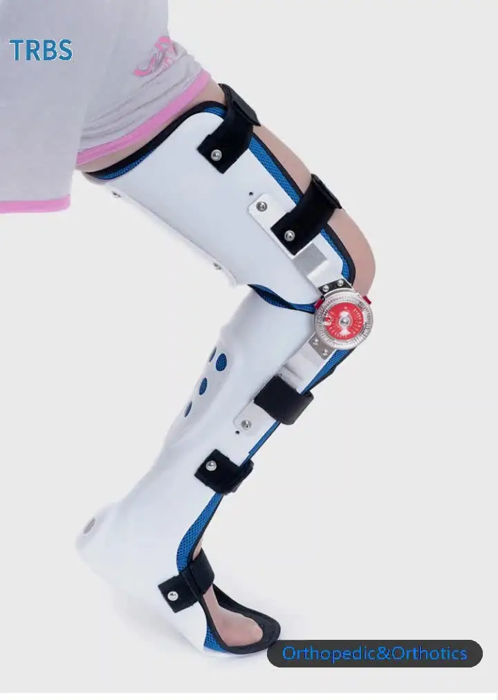 

KAFO ROM Hinged Knee Brace Adjustable Dynamic Knee Joint Brace Fracture Knee Leg Rehabilitation Equipment Rehabilitation