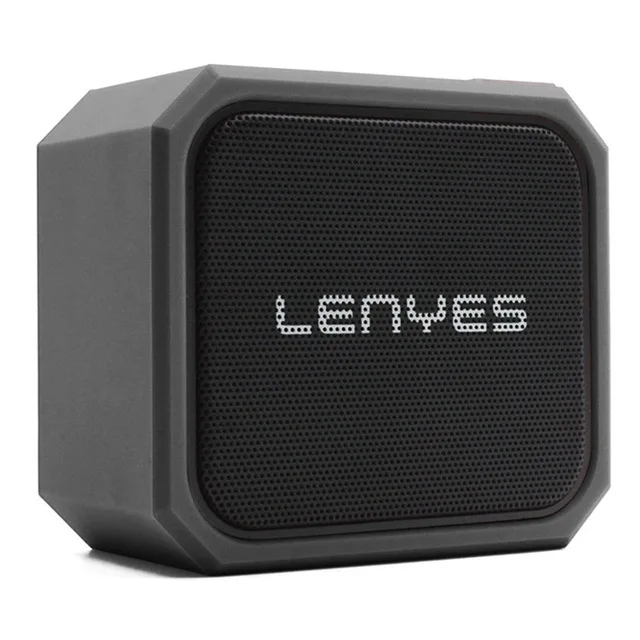 Grey No Box Lenyes 5 Вт наружный НЧ динамик TWS Bluetooth беспроводной динамик IPX7 портативный маленький музыкальный плеер коробка TF SD карта бас громкий динамик S105 - Цвет: Grey No Box