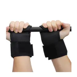 1 пара тяжелой атлетики ручной Бар Наручные Ремни-перчатки тяжелой атлетики силовой тренировки тренажерный зал фитнес крюк тяжелой