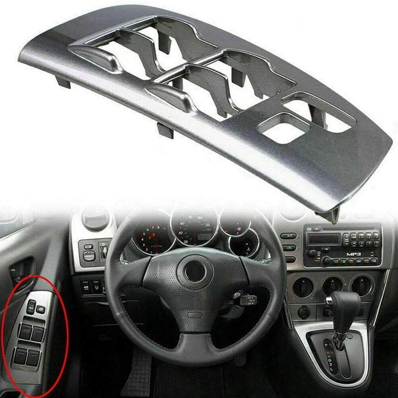 

Switch Panel Power Window Switch Bezel Driver Side Left LH Silver for Toyota (Corolla Matrix) and Pontiac Vibe 2003-2008 74232-0
