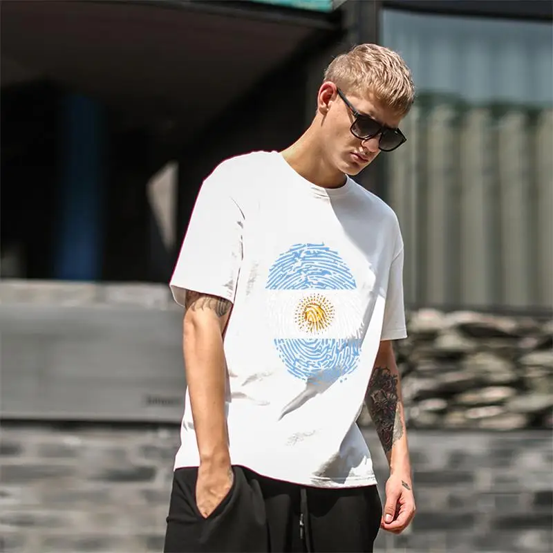

Vintage Fingerprint Argentina t-shirt s-129xl Original shirts women 2041 Leisure gents tee t shirts