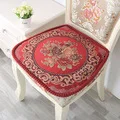 Вышитая Подушка для стула, прямоугольный стул, Подушка для домашнего декора, синель, сиденье Almofada, кухонные Cojines Decorativos, подушка