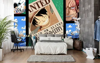 

[Self-Adhesive] 3D Murals For ONE PIECE 656 Japan Anime Wall Paper mural Wall Print Decal Wall Murals Belly