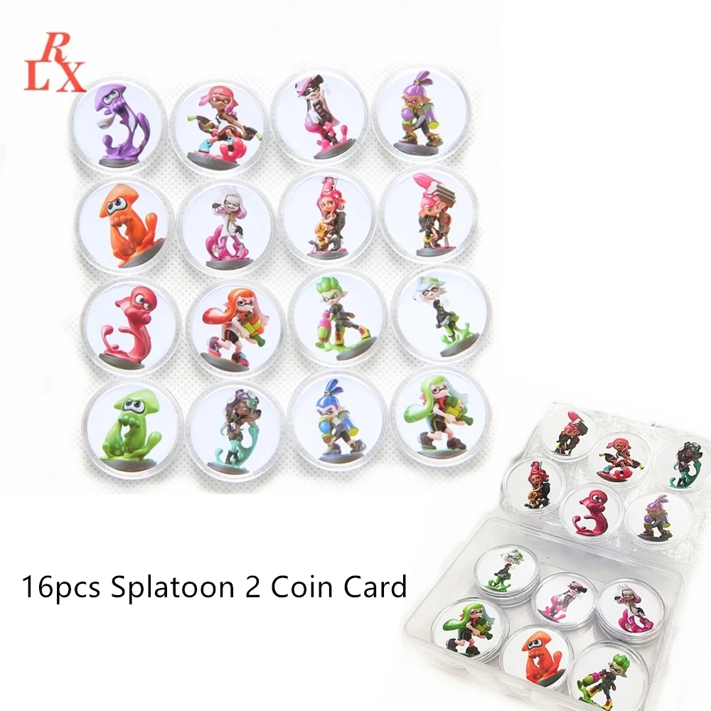 Полная комплектация 16 шт. карта Splatoon 2 NFC игровая Ntag215 монетные карты мини-тег
