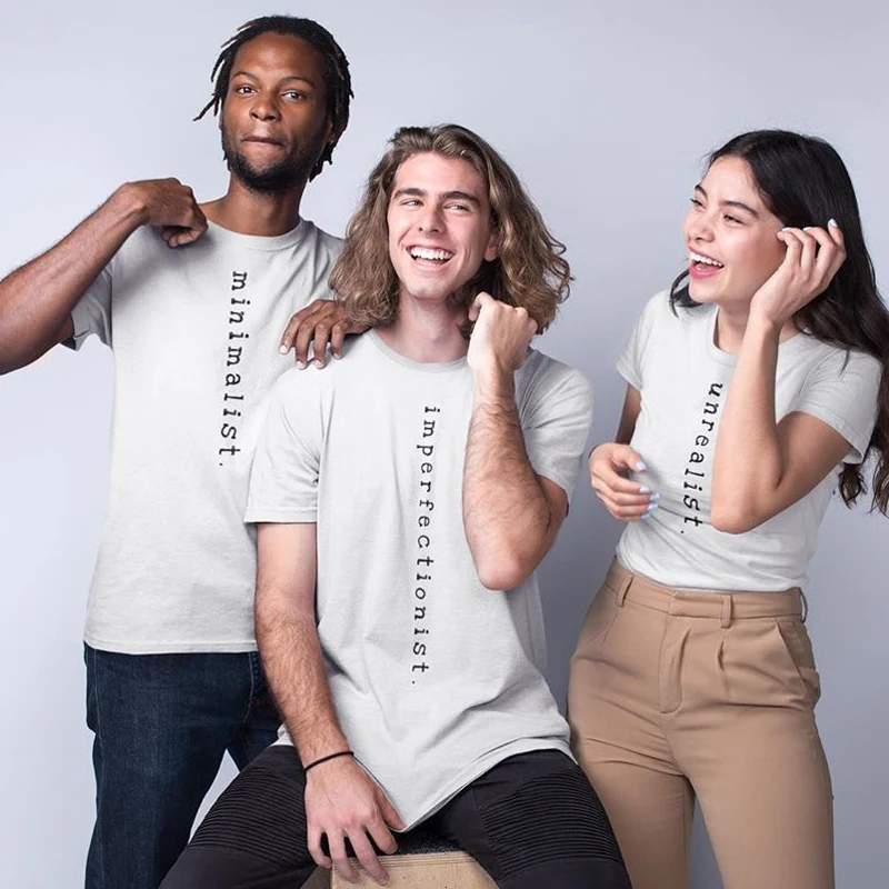 Футболка женская с забавным буквенным принтом повседневная Простая рубашка