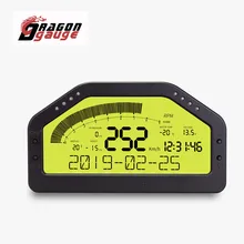 Dragon gauge rally corrida traço painéis 9 em 1 kit de sensor de exibição lcd multi-função corrida dashboard bluetooth conexão