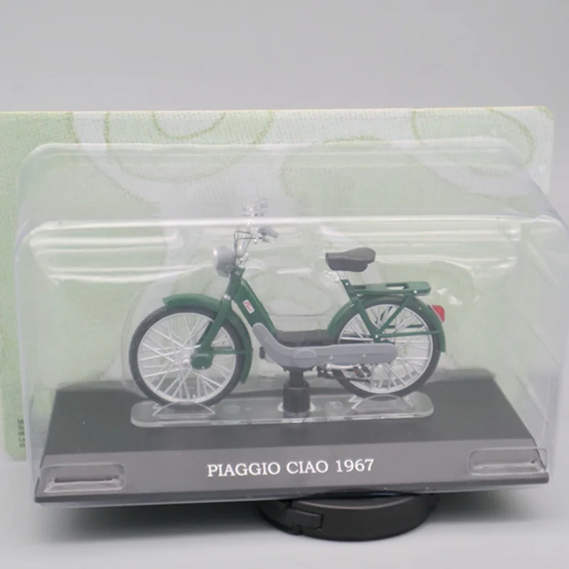 1pc Car 1/18 сплав Piaggio Ciao 1967 Электрический велосипед Модель игрушки автомобили коллекция велосипед игрушки автомобиль - Цвет: 1pc Car