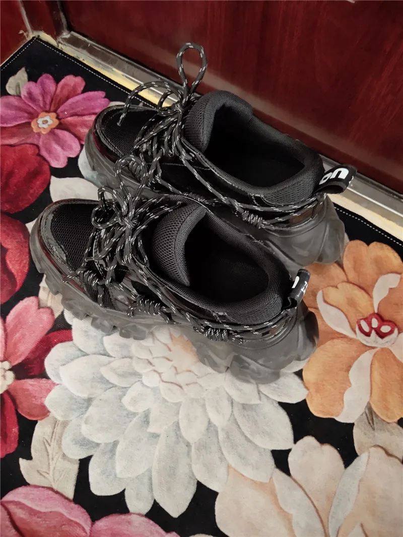 Лакированная кожа Для женщин Повседневное старый ботинки "Харадзюку" панк толстая подошва увеличена женская обувь с плоской подошвой на платформе; спортивные кроссовки обувь с толстой мягкой подошвой