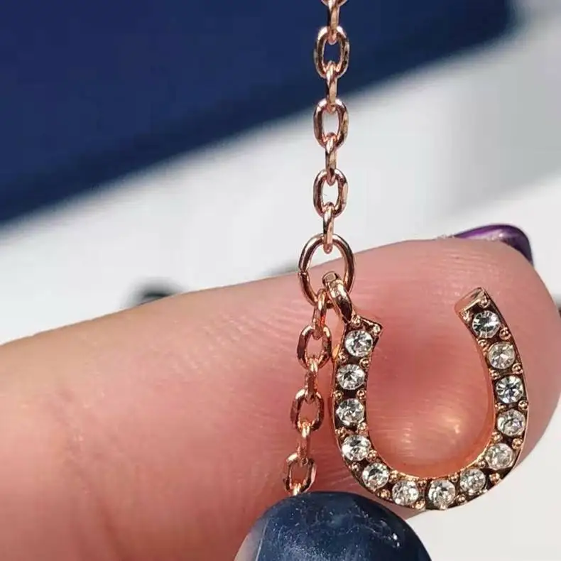 Cena Wysokiej jakości frędzle SWA diabelskie oko. Perłowy inkrustowany długi wisiorek naszyjnik na obojczyk