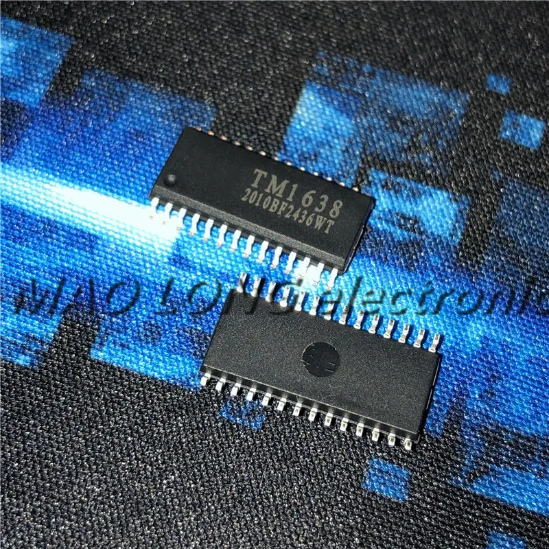 10 шт./лот TM1638 SOP28 1638 smd светодиодная цифровая трубка чип драйвера новая
