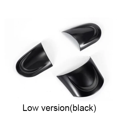 Black(low) 3 шт. Юнион Джек Автомобильный руль литье стикер крышка декор оболочки для Mini Cooper JCW Clubman R55 R56 R57 R58 R59 R60 R61 - Название цвета: Black(low)