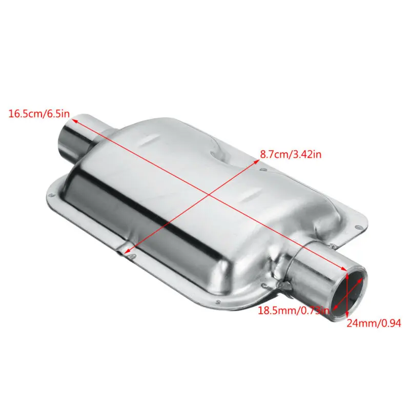 

Straight Type Exhaust Silence Muffler Clamp Set ID 18.5mm OD 24mm Silver Fit For Eberspacher Diesel Heaters Accessories